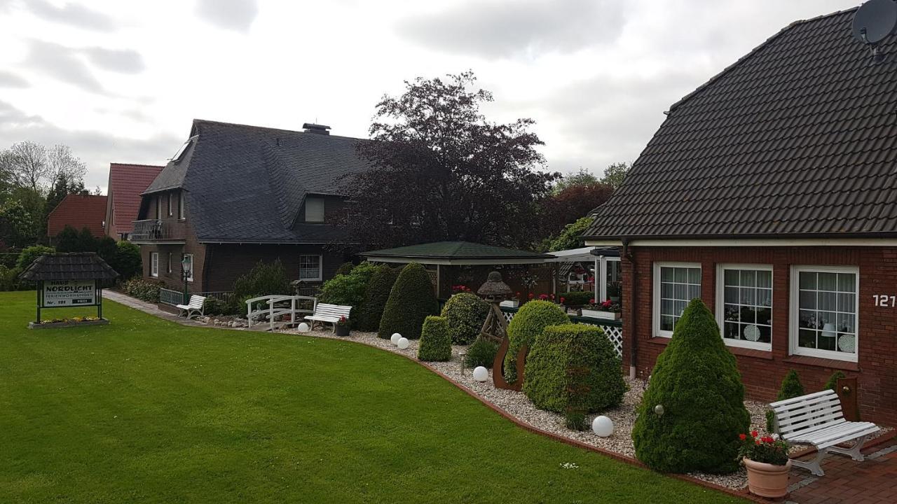 Hausnordlicht FEWO 2 Dornum Exterior foto
